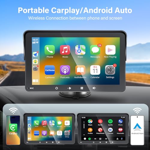 7" HD Touch Screen Apple Carplay Car Stereo
