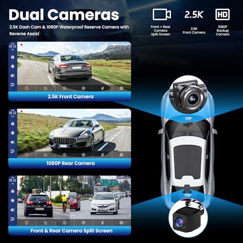 Portable Car Stereo with Wireless Apple CarPlay & Android Auto