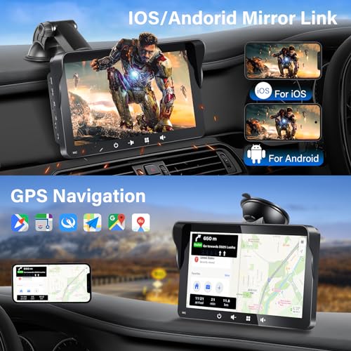 7" HD Touch Screen Apple Carplay Car Stereo