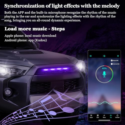 RGB Grill Lights for 4runner 2014-2023 TRD Pro