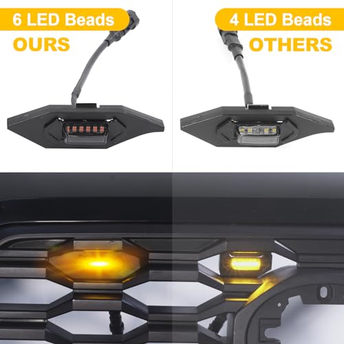BreTrewri Tacoma TRD Grill Lights - 4 PC Amber