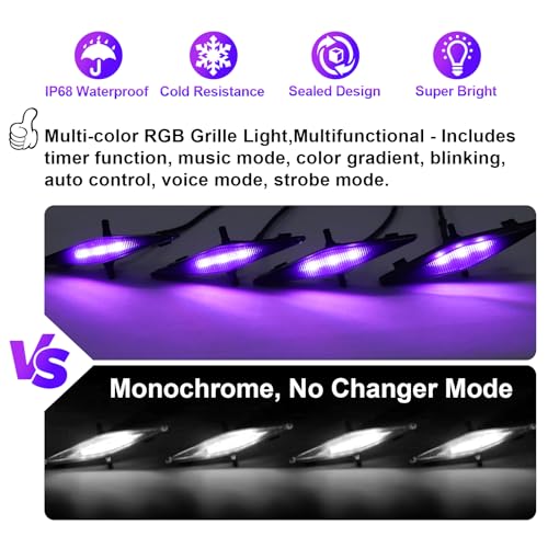 RGB Grill Lights for 4runner 2014-2023 TRD Pro