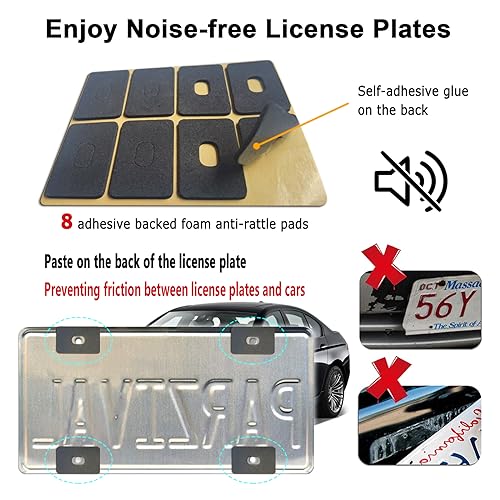 Aootf Clear License Plate Covers - 2 Pack