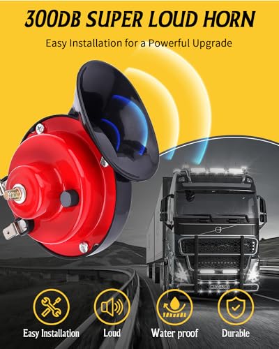 12V 300DB Super Loud Truck Train Air Horn