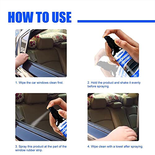 Car Window Lubricant & Glass Lifting Rubber Strip