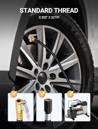 2-Pack Locking Air Chuck for Tire Inflation Pump