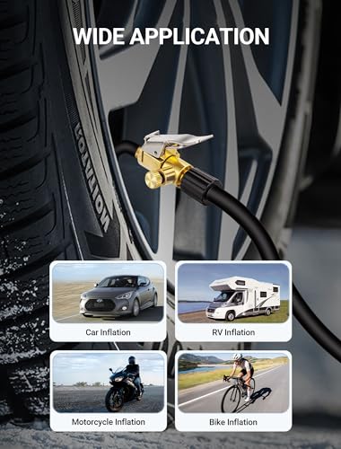 2-Pack Locking Air Chuck for Tire Inflation Pump