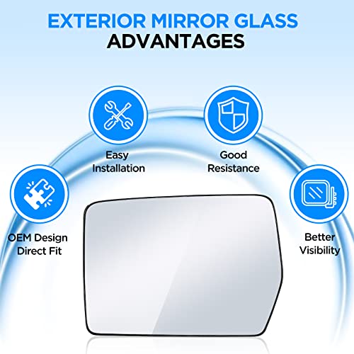 Ford F150 2004-2014 Left Side Heated Mirror Glass