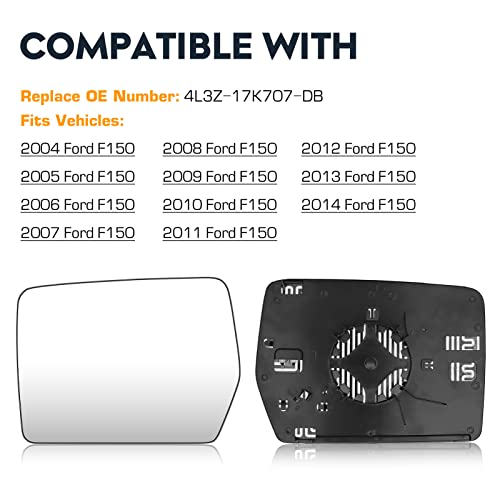 2004-2014 Ford F-150 Left Side Heated Mirror