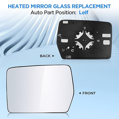 Ford F-150 Driver Left Side Mirror Glass (2004-2010)