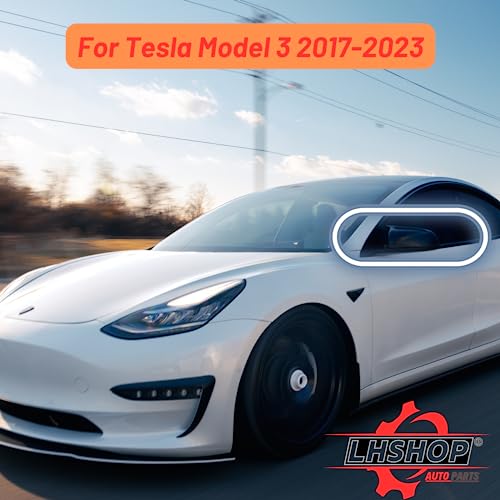 Tesla Model 3 Glossy Black Side Mirror Caps