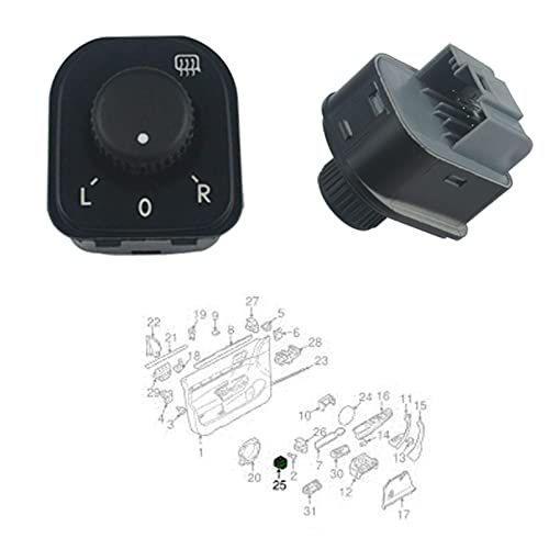 Car Exterior Mirror Switch for CC Golf GTI