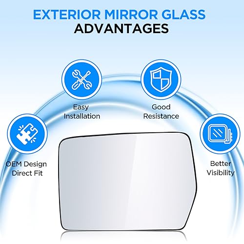 Ford F-150 Driver Left Side Mirror Glass (2004-2010)