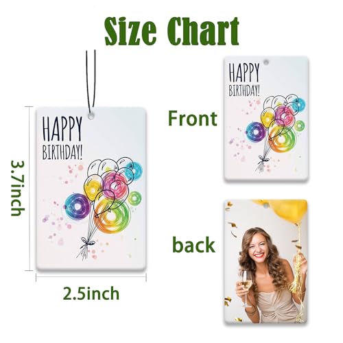 Personalized Double-Sided Photo Car Air Freshener (Rectangle)