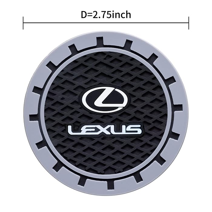 Lexus Car Cup Holder Coasters - Non-Slip Mat
