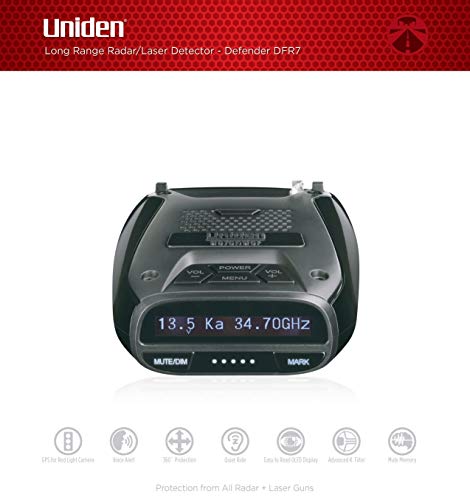 Uniden DFR7 Wide Band Radar Detector with GPS