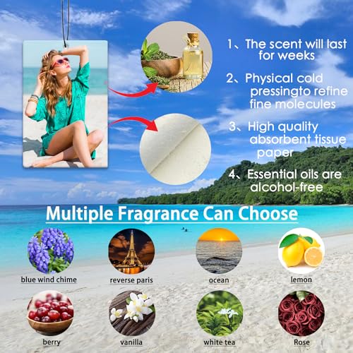 Personalized Double-Sided Photo Car Air Freshener (Rectangle)