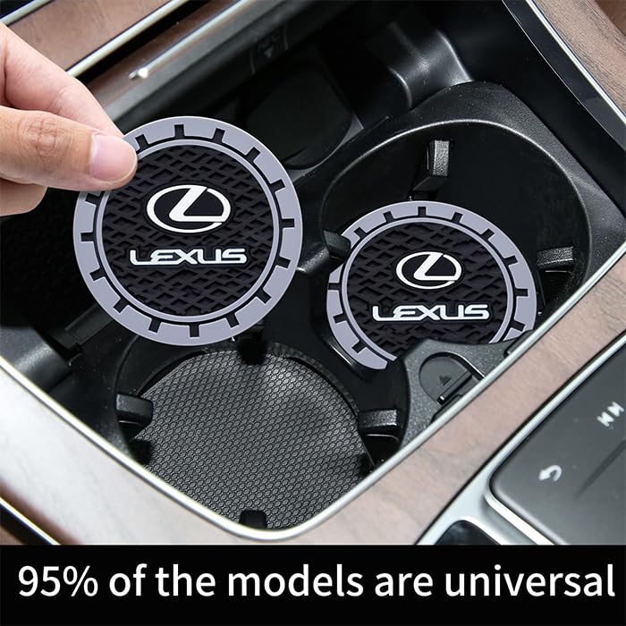 Lexus Car Cup Holder Coasters - Non-Slip Mat