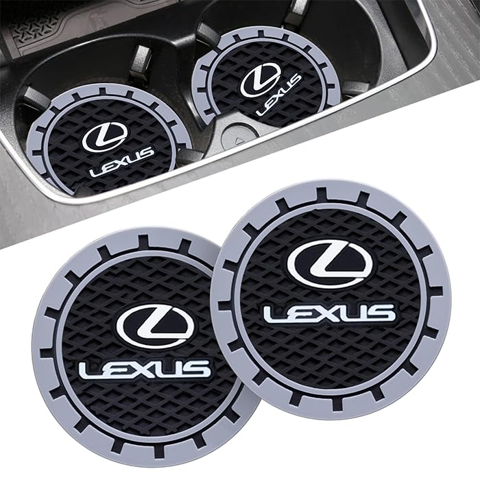 Lexus Car Cup Holder Coasters - Non-Slip Mat