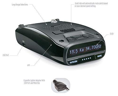 Uniden DFR7 Wide Band Radar Detector with GPS