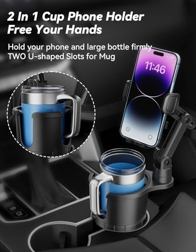 Car Cup Holder Phone Mount for iPhone, Samsung