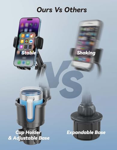 Car Cup Holder Phone Mount for iPhone, Samsung