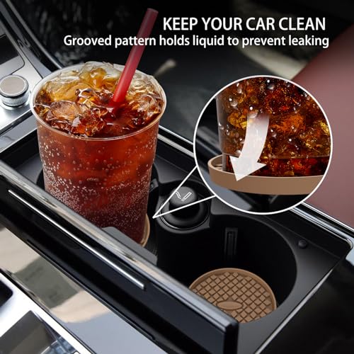 ME.FAN Silicone Car Cup Coasters [4 Pack]