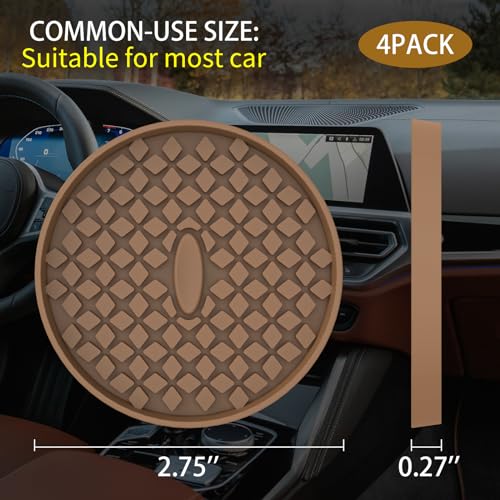 ME.FAN Silicone Car Cup Coasters [4 Pack]