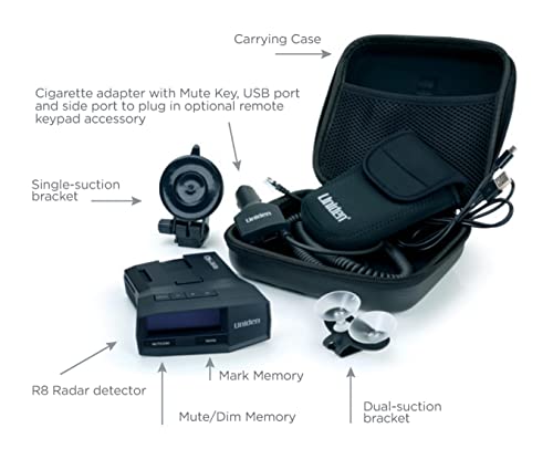 UNIDEN R8 Radar/Laser Detector with GPS and Alerts