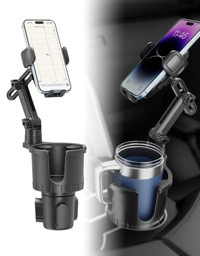 Car Cup Holder Phone Mount for iPhone, Samsung