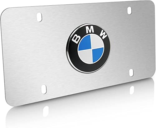 Silver Front Flag License Plate Cover, Aluminum Metal