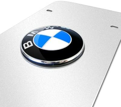 Silver Front Flag License Plate Cover, Aluminum Metal