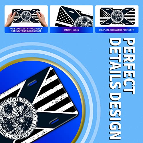 Florida and USA Flag License Plate Cover for Cars