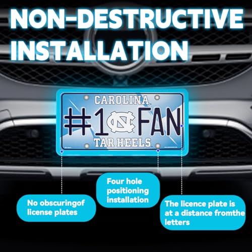 Silicone License Plate Frame Set, Universal US Specification