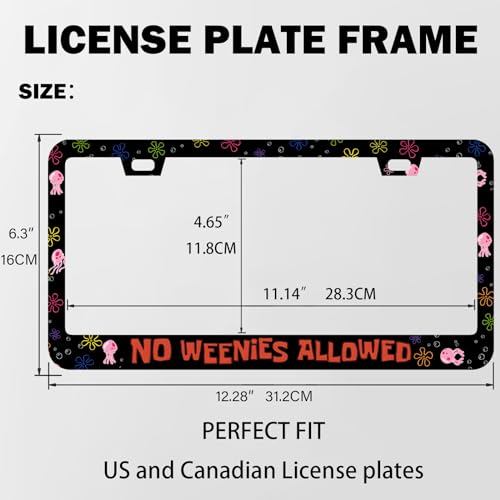 Jellyfish License Plate Frame for Standard US/Canada Plates