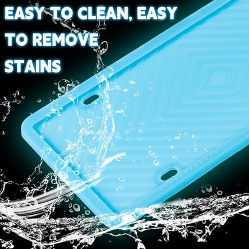 Silicone License Plate Frame Set, Universal US Specification