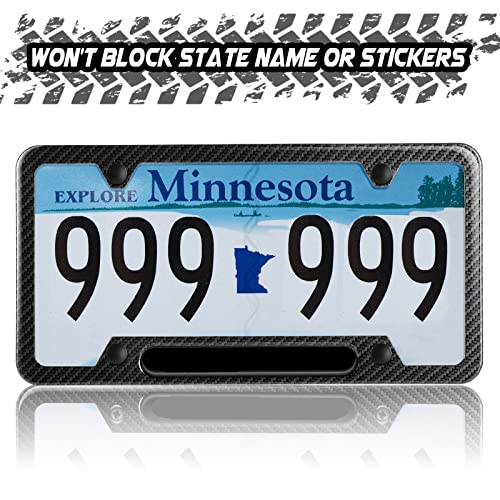 Carbon Fiber License Plate Frames for Mercedes Benz