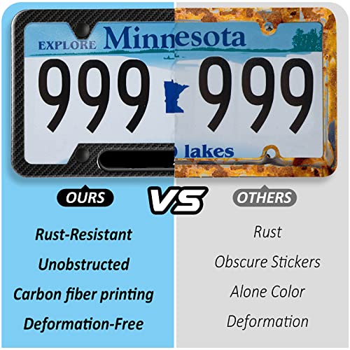 Carbon Fiber License Plate Frames for Mercedes Benz