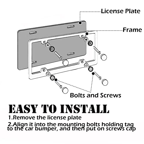 Carbon Fiber License Plate Frames for Mercedes Benz