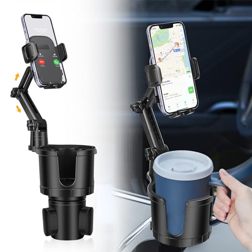 DEGUM Large Cup Holder Phone Mount, 2-in-1