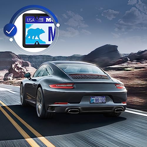 2 Pack Black Stainless Steel License Plate Frames