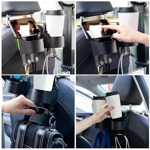 Multifunctional Car Purse Hook for Cup and Cell Phone