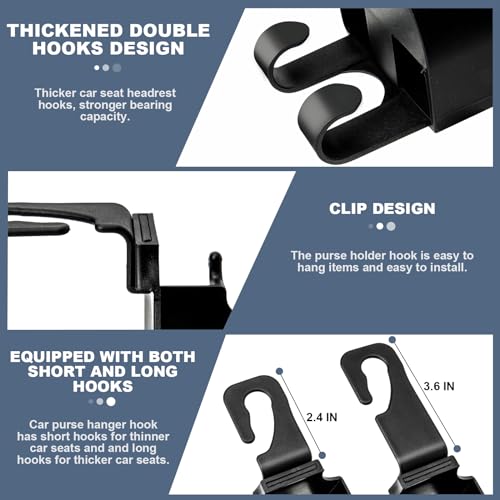 Multifunctional Car Purse Hook for Cup and Cell Phone