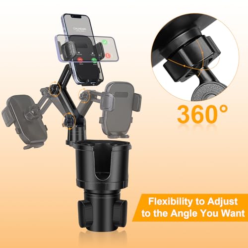 DEGUM Large Cup Holder Phone Mount, 2-in-1