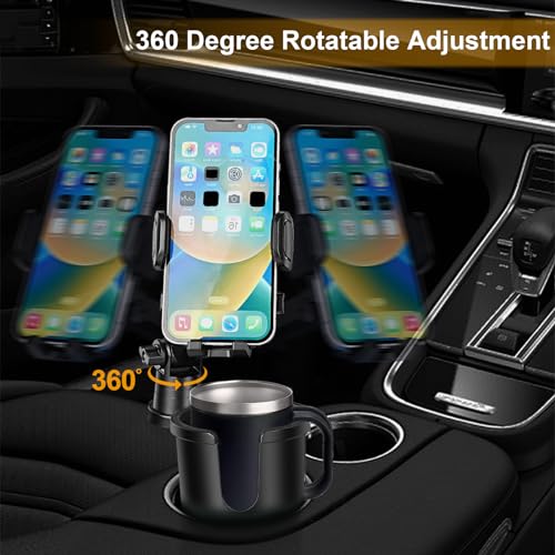 DEGUM Large Cup Holder Phone Mount, 2-in-1