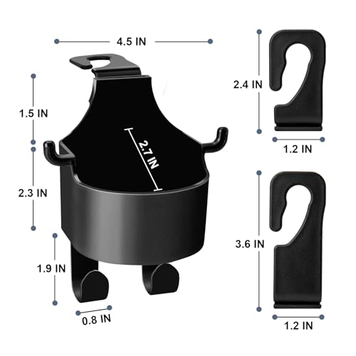 Multifunctional Car Purse Hook for Cup and Cell Phone