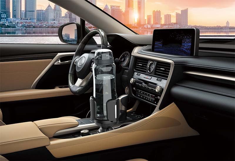 Car Cup Holder Expander Adapter, Adjustable Arm, Universal