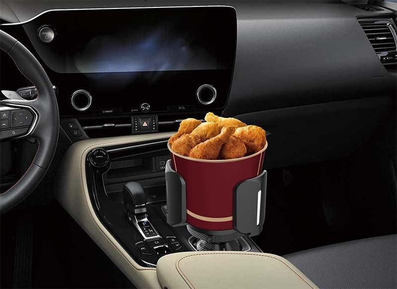 Car Cup Holder Expander Adapter, Adjustable Arm, Universal