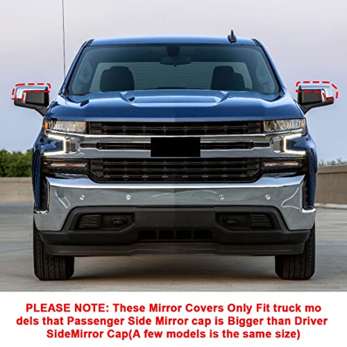 Chrome Mirror Cap Cover Trim for Chevy Silverado/Sierra