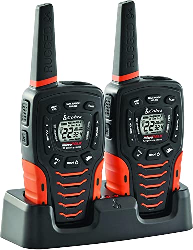 Cobra ACXT645 Waterproof Walkie Talkies, 22 Channels, Long Range